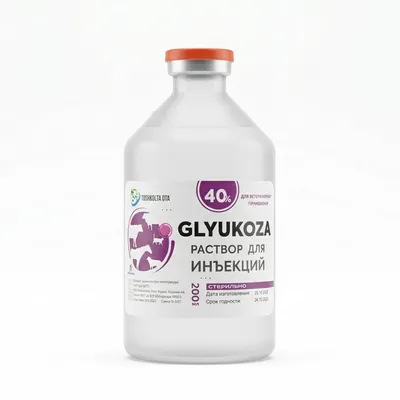 Glyukoza 5%, 10%, 40%